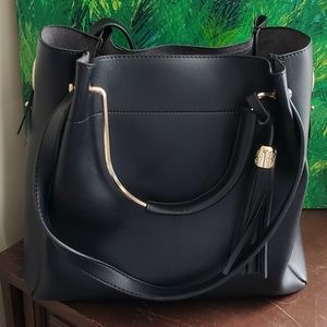 Black Sugar Skull 2 Piece Tote Purse